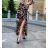 Summer long sleeve flowered women's dress (UNI S / L) ITALIAN FASHION IMK20150