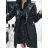 Jacket winter jacket with hood and fur women oversized (46-54) POLISH FASHION BLI19YP-18057-12
