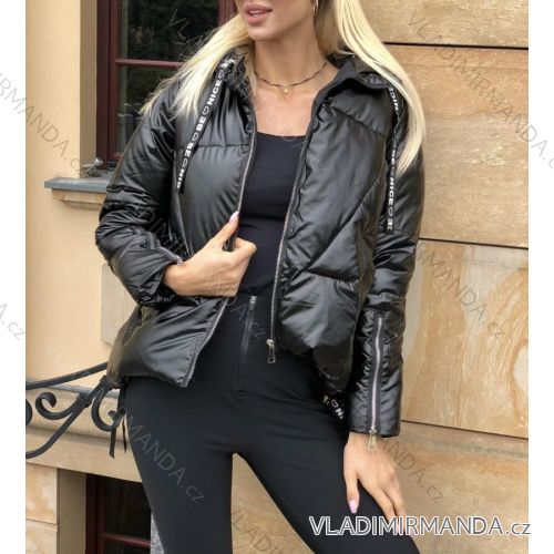Jacket winter jacket with hood and fur women oversized (46-54) POLISH FASHION BLI19YP-18057-12