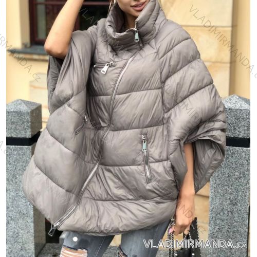 Jacket winter jacket with hood and fur women oversized (46-54) POLISH FASHION BLI19YP-18057-12