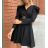 Summer long sleeve flowered women's dress (UNI S / L) ITALIAN FASHION IMK20150