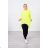 Bluza z nadrukiem skrzydeł zielony neon