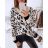 Summer long sleeve flowered women's dress (UNI S / L) ITALIAN FASHION IMK20150