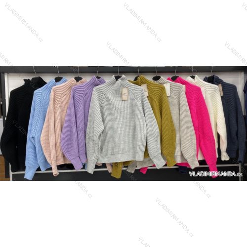 Tričko elegantní dlouhý rukáv dámské (UNI S/M) ITALSKÁ MÓDA IMM20954