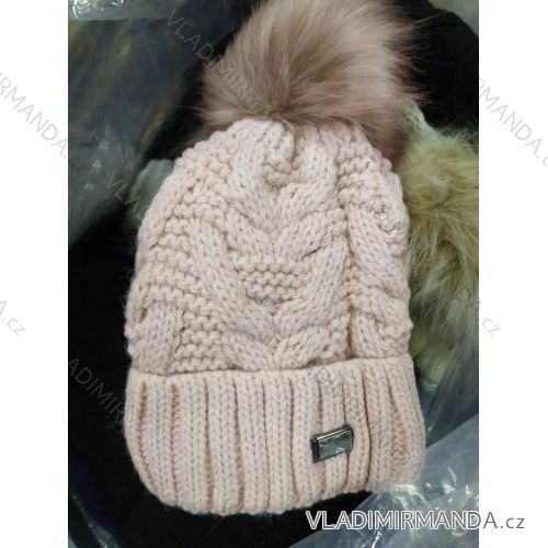 Women's cap with stones (uni) WOOLK POLAND PV417027