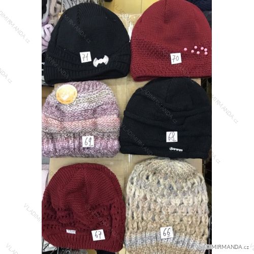 Women's warm winter fleece hat (ONE SIZE) WROBI POLAND PV919036