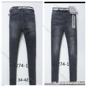 Jeans pants leatherette with zip (XXS-L) LAULIA JWA20108