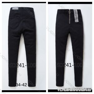 Jeans pants leatherette with zip (XXS-L) LAULIA JWA20108