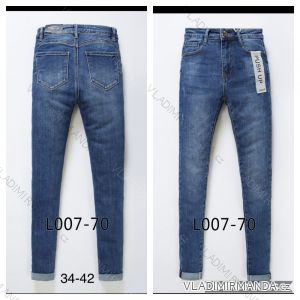 Jeans pants leatherette with zip (XXS-L) LAULIA JWA20108