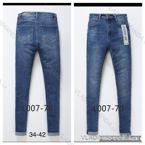 Jeans pants leatherette with zip (XXS-L) LAULIA JWA20108
