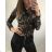 T-shirt turtleneck tiger long sleeve women (S / M ONE SIZE) ITALIAN FASHION IMM201300