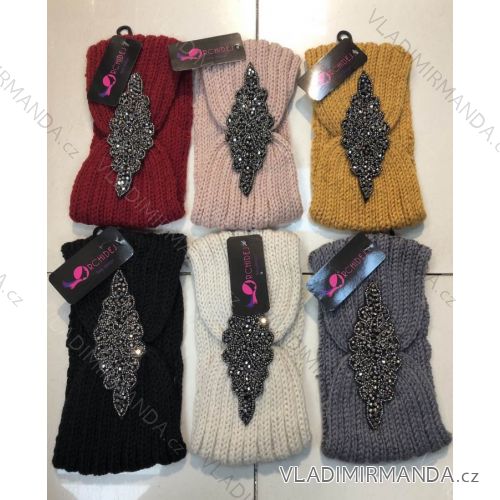 Women's knitted headband (ONE SIZE) DELFIN DEL20EGA-25