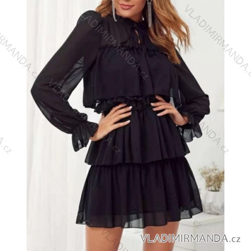 Blouse long sleeve with ruffles women (UNI S / L) ITALIAN FASHION IMK20159