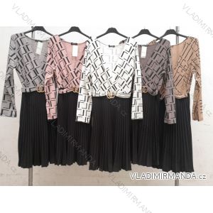 Blouse long sleeve with ruffles women (UNI S / L) ITALIAN FASHION IMK20159