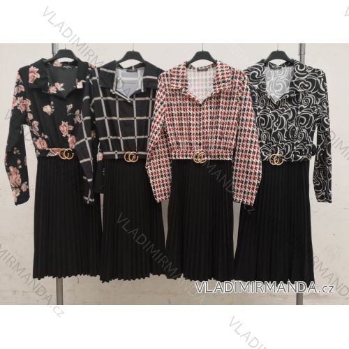 Blouse long sleeve with ruffles women (UNI S / L) ITALIAN FASHION IMK20159