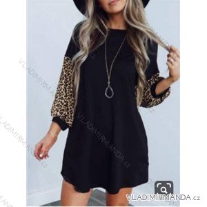Šaty elegantní semišové dlouhý rukáv dámské (UNI S/L) ITALSKÁ MÓDA IMWA20873