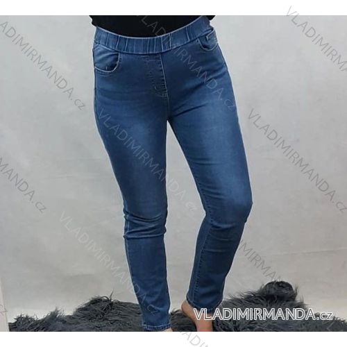 Džiny středně vysoký pas guma (vel. 40-50) B. S JEANS MAM20S5606