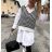 Blouse long sleeve with ruffles women (UNI S / L) ITALIAN FASHION IMK20159