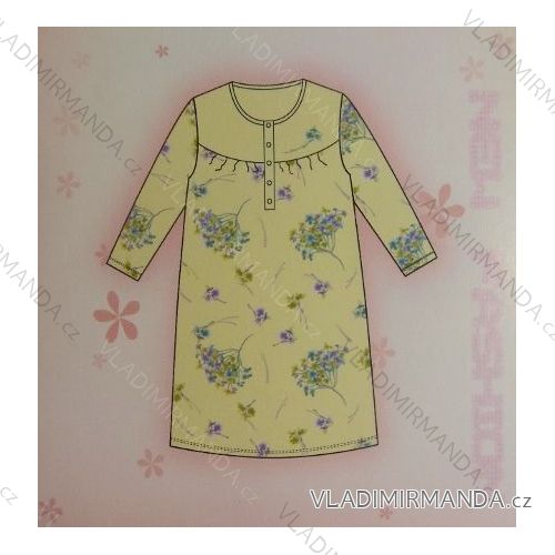 Nightwear Long Sleeve Women's Cotton Oversized (l-3xl) COANDIN S2493B
