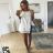 Elegant women's dress (uni sl) ITALIAN FASHION IMT19016 one size s/l white