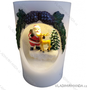 LED plastic Christmas candle DEKA20003