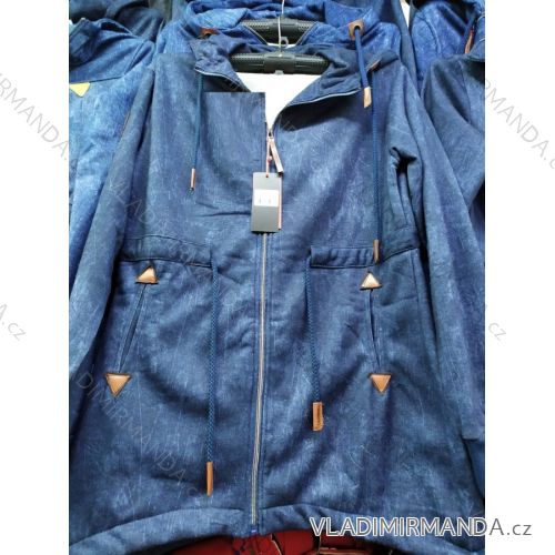 Mikina prodloužená dlouhý rukáv na zip s kapucí dámská (UNI L/XXL) ITALSKÁ MÓDA IM4201228