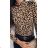 T-shirt turtleneck tiger long sleeve women (S / M ONE SIZE) ITALIAN FASHION IMM201300