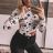 T-shirt turtleneck tiger long sleeve women (S / M ONE SIZE) ITALIAN FASHION IMM201300