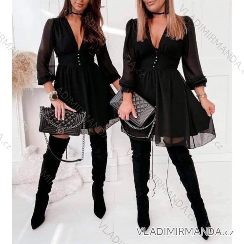 Dress with 3/4-sleeve ladies pocket (uni sl) ITALIAN Fashion IMWD20529