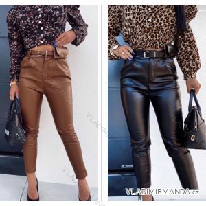 Elegant leatherette women's pants (S-XL) ITALIAN FASHION IMWD20480
