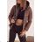 Jacket winter jacket with hood and fur women oversized (46-54) POLISH FASHION BLI19YP-18057-12