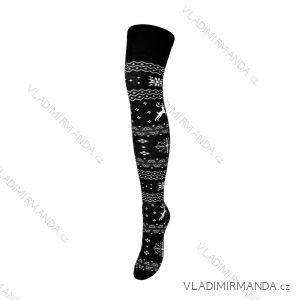 Socks Christmas stockings merry norwegian flakes women (one size) POLISH MODA DPP20NORSKEB
