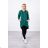 Green sweatshirt with a zipper at the back