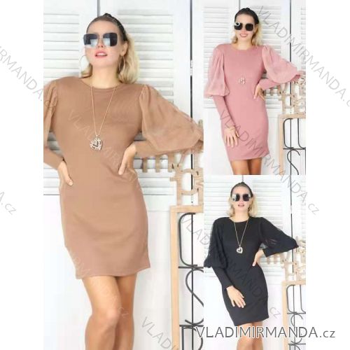 Dress with 3/4-sleeve ladies pocket (uni sl) ITALIAN Fashion IMWD20529