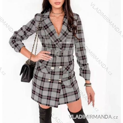 Buttoned Dress with Buttoned Ladies (uni s-m) ITALIAN FASHION IM2203948