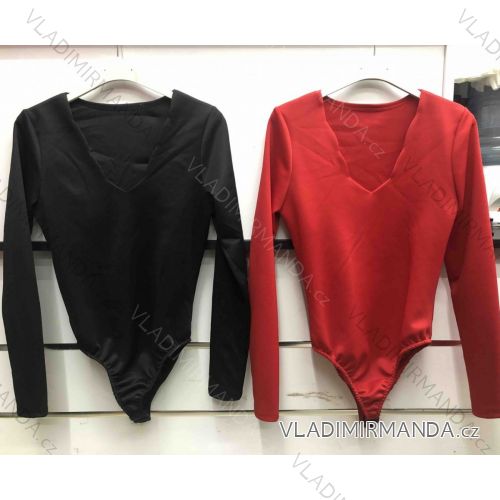 Tričko elegantní dlouhý rukáv dámské (UNI S/M) ITALSKÁ MÓDA IMM20954