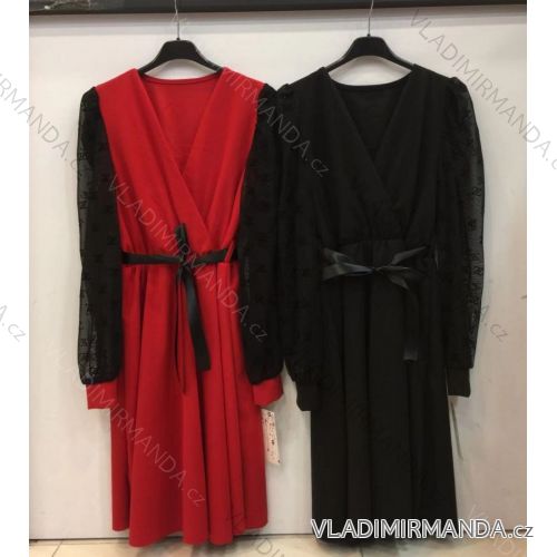 Dress with 3/4-sleeve ladies pocket (uni sl) ITALIAN Fashion IM3181746