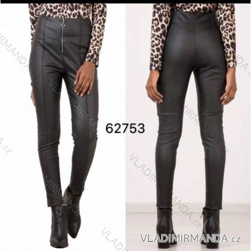Elegant leatherette women's pants (S-XL) ITALIAN FASHION IMWD20480
