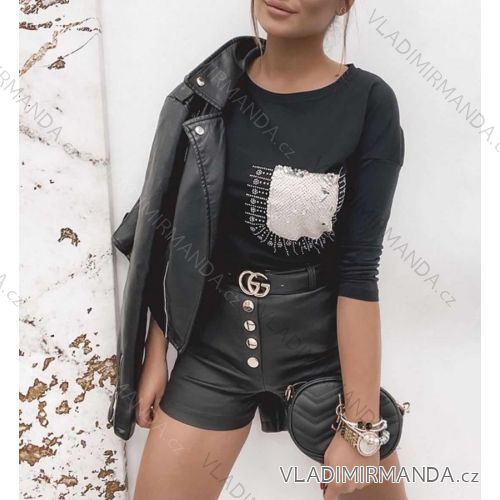 Shorts shorts leatherette women (uni s-l) ITALIAN FASHION IM920107