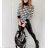 Summer long sleeve flowered women's dress (UNI S / L) ITALIAN FASHION IMK20150