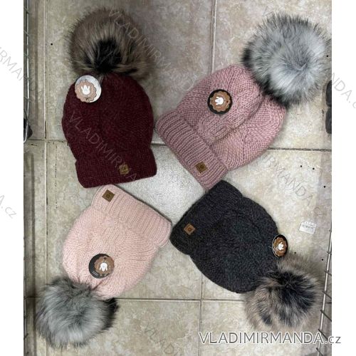 Women's warm winter fleece hat (ONE SIZE) WROBI POLAND PV919036