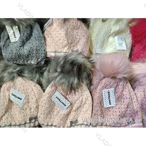 Girls' winter warm cap (2-5 years) POLAND PRODUCTION PV919012