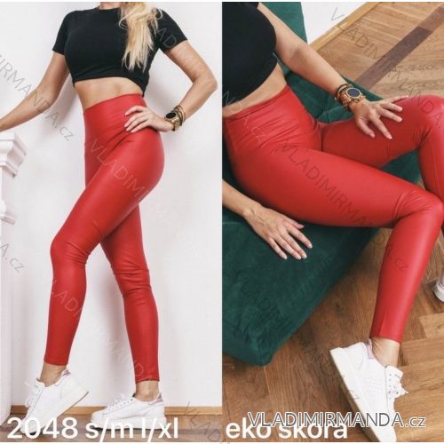 Leggings pants leatherette with zip (xs-m) Italian Fashion LML20003