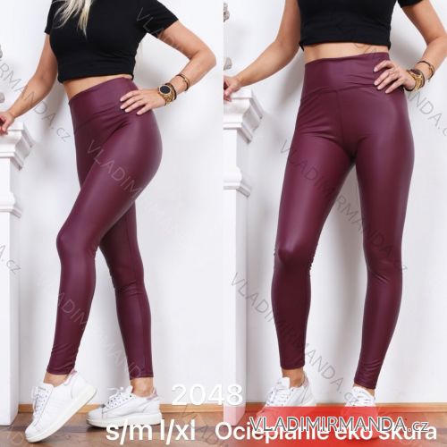 Leggings pants leatherette with zip (xs-m) Italian Fashion LML20003