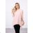 Sweatshirt with a bicycle print - dark powder pink