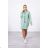 Dark mint dress with a tie