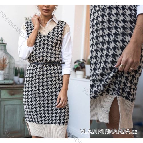 Sleeveless summer dress with ruffles women (UNI S / L) ITALIAN FASHION IMK20062