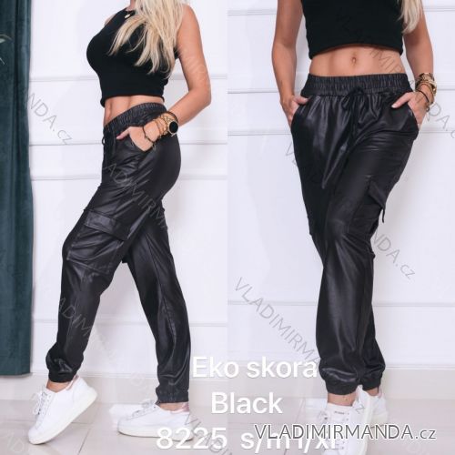 Kalhoty elegantní dlouhé zateplené koženkové dámské (S-XL) TURECKÁ MÓDA TMWL20647