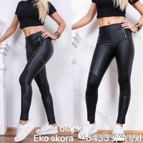Leggings pants leatherette with zip (xs-m) Italian Fashion LML20003