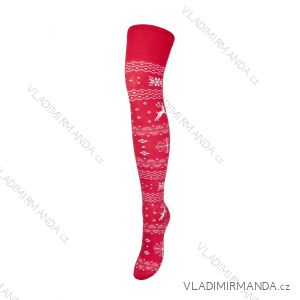 Socks Christmas stockings merry norwegian snowflakes women (one size) POLISH MODA DPP20NORSKER